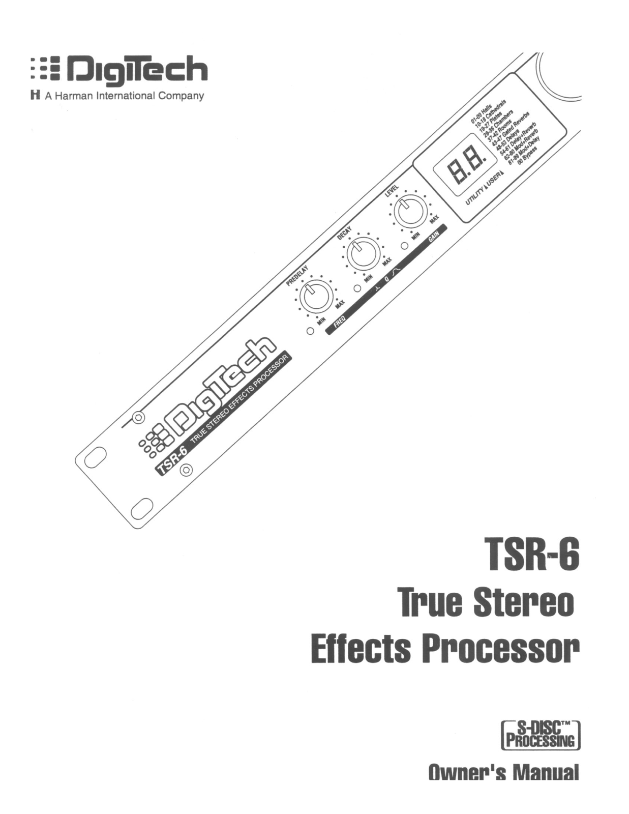 DigiTech TSR6 User Manual