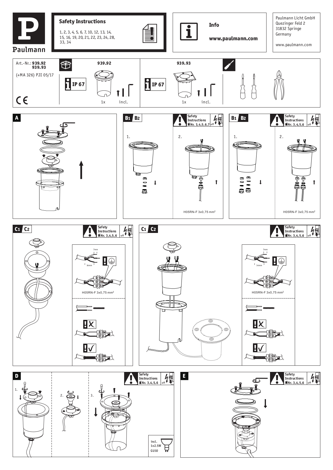 Paulmann 939.93 User Manual - ManualMachine.com
