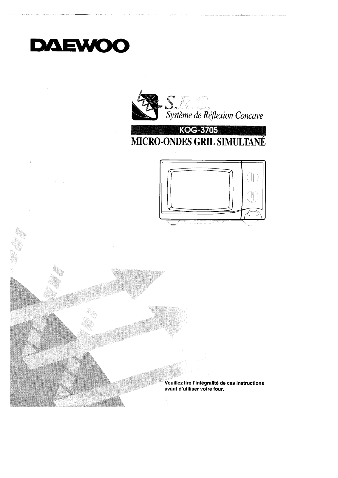 DAEWOO KOG3705 User Manual