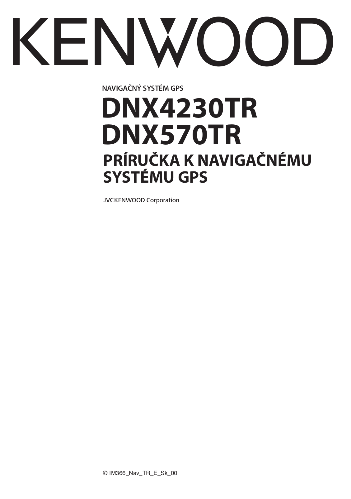 Kenwood DNX4230TR User Manual