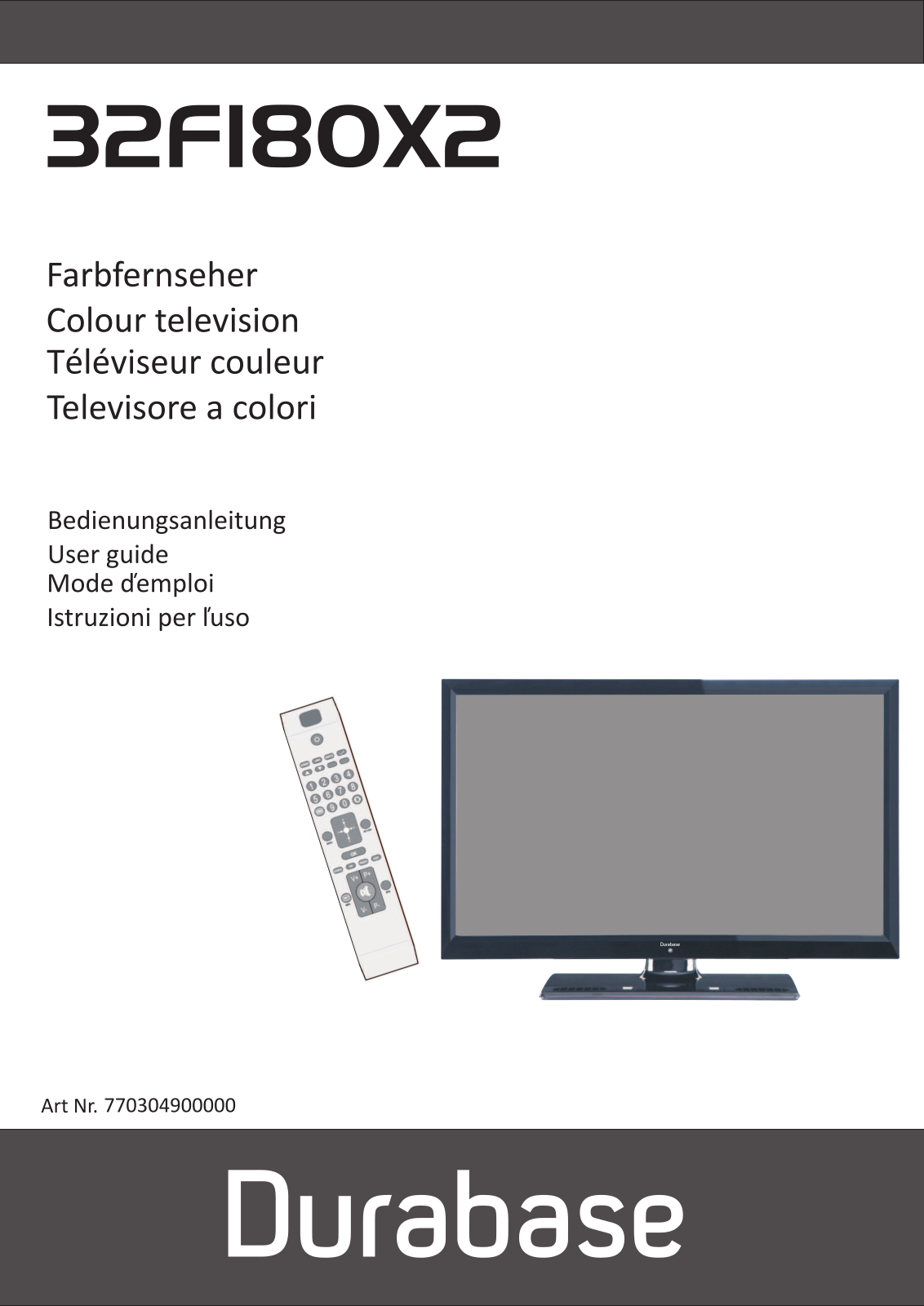 DURABASE LE 32F180X2 User Manual