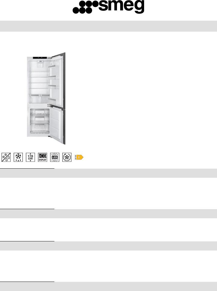 Smeg C8174DN2E Product Information Sheet