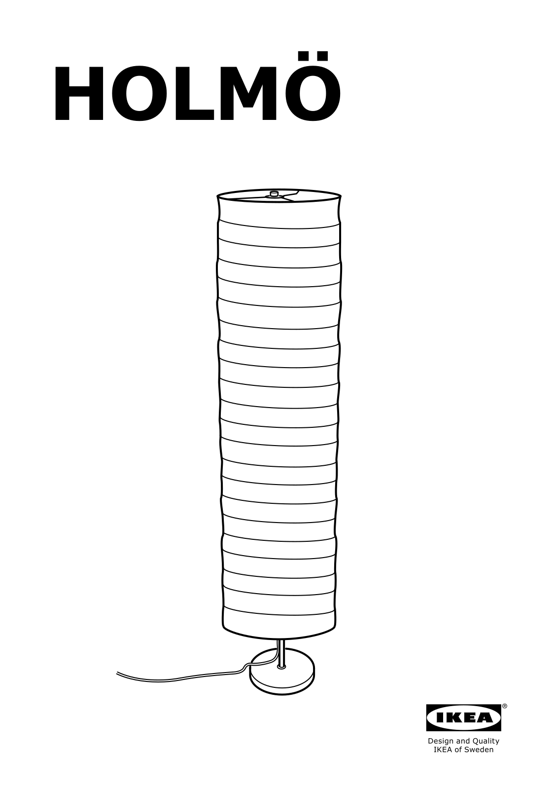 IKEA HOLMO User Manual