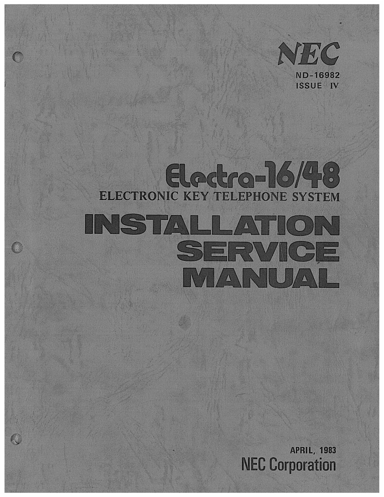 NEC Electra 1648 User Guide