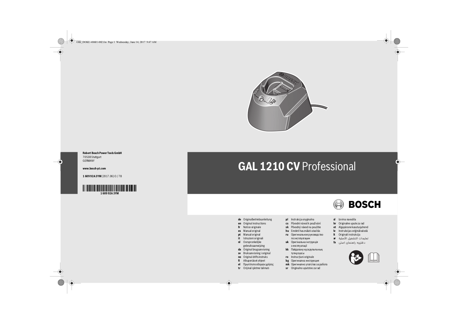 Bosch GAL 1210 CV User Manual