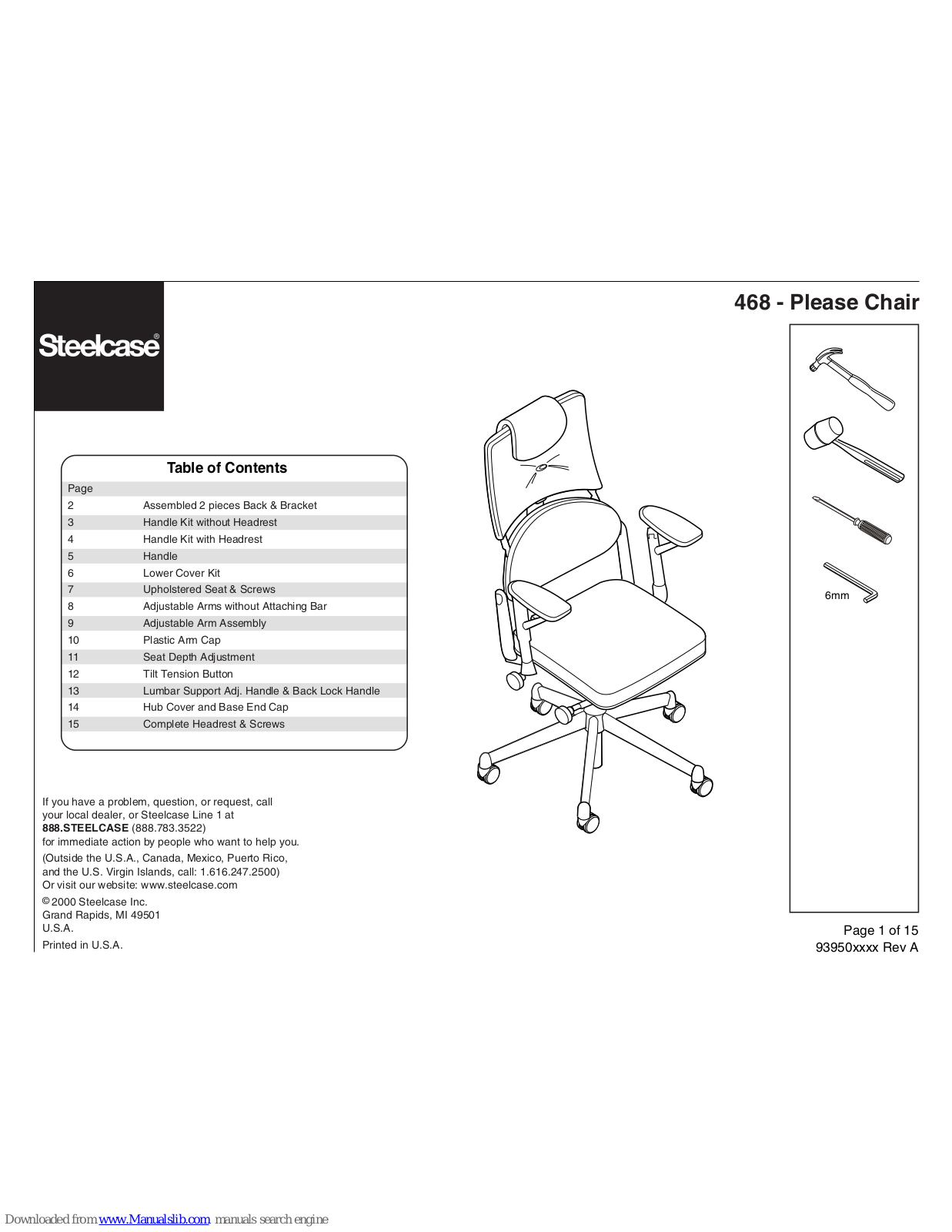 Steelcase 468 User Manual