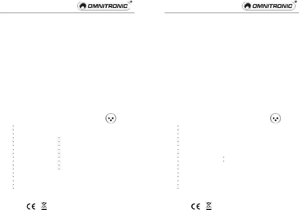 Omnitronic MSM-100 S PRO, MSM-110 S PRO, MSM-111 S PRO User Manual