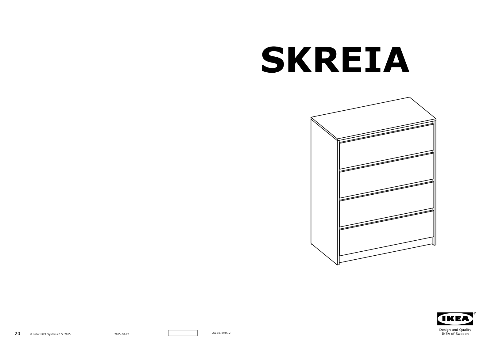 IKEA SKREIA User Manual