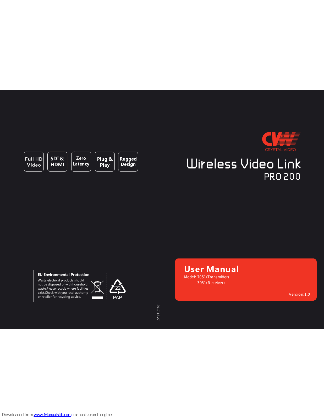 CVW PRO 200, 7051, 3051 User Manual - ManualMachine.com