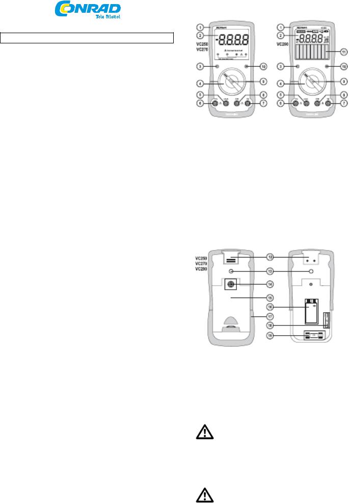 VOLTCRAFT VC250, VC290 User guide