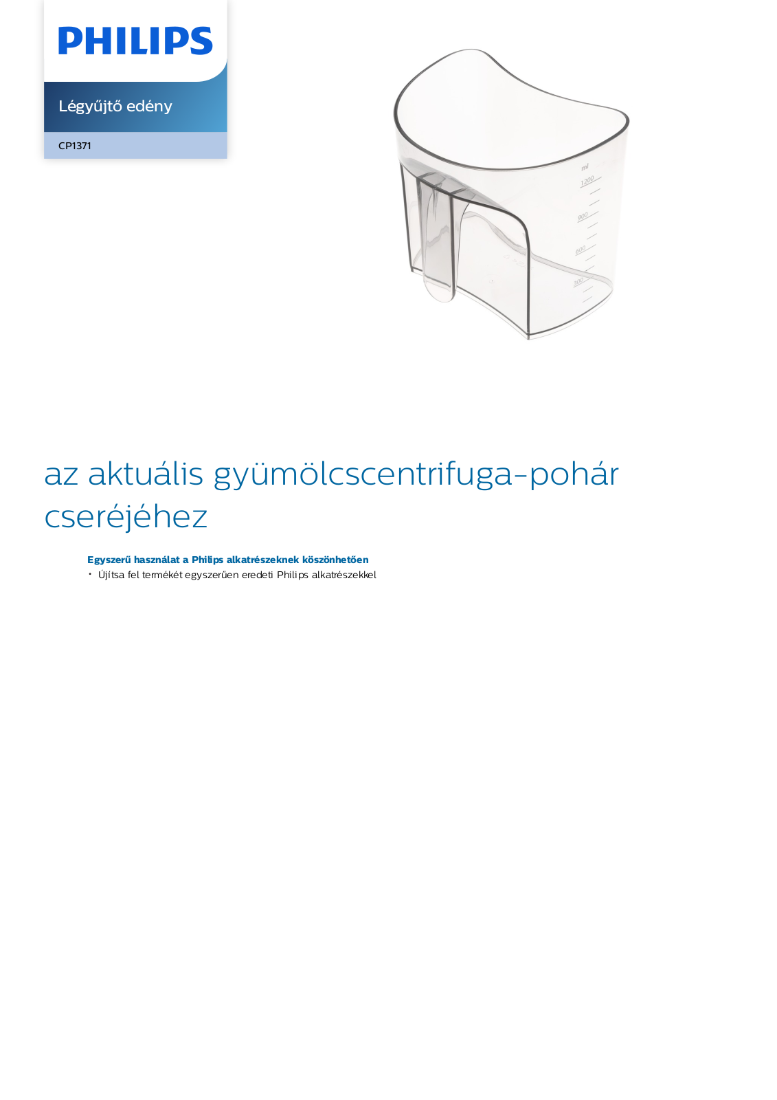Philips CP1371/01 Leaflet - ManualMachine.com