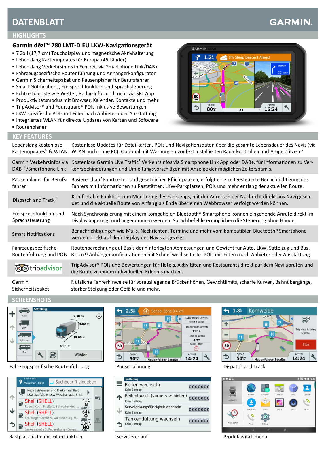 Garmin dēzl 780 LMT-D EU User Manual