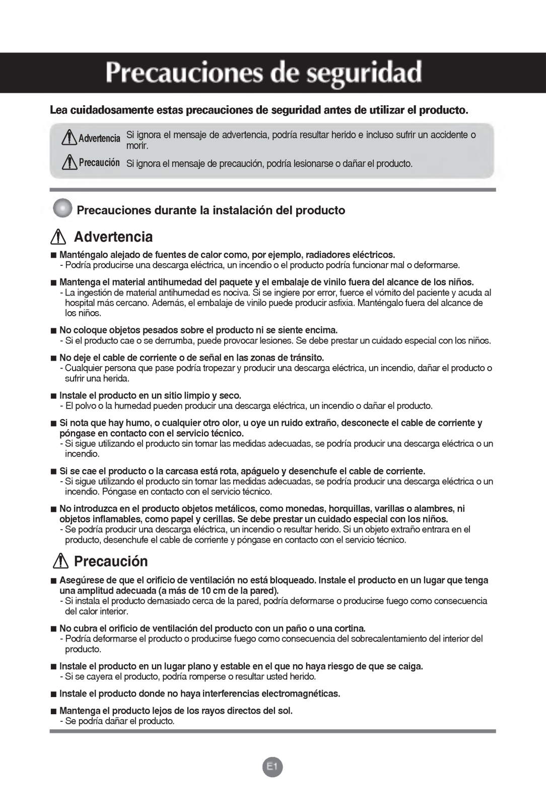 LG M1717A-BM User Manual