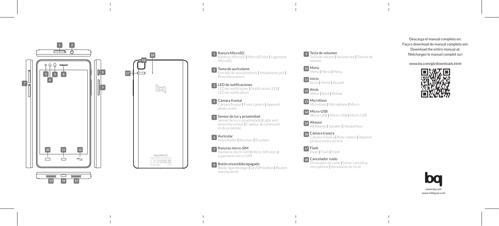 BQ Aquaris E5 FHD, Aquaris E5 HD Quick Start Guide