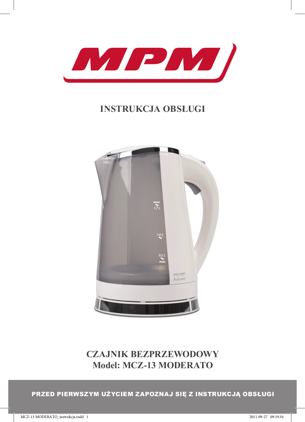 MPM MCZ-13 User Manual