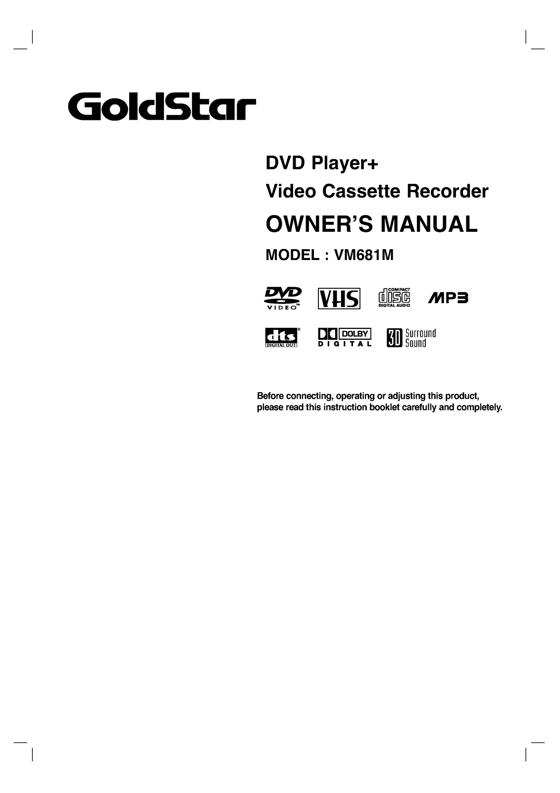 LG VM681M User Manual