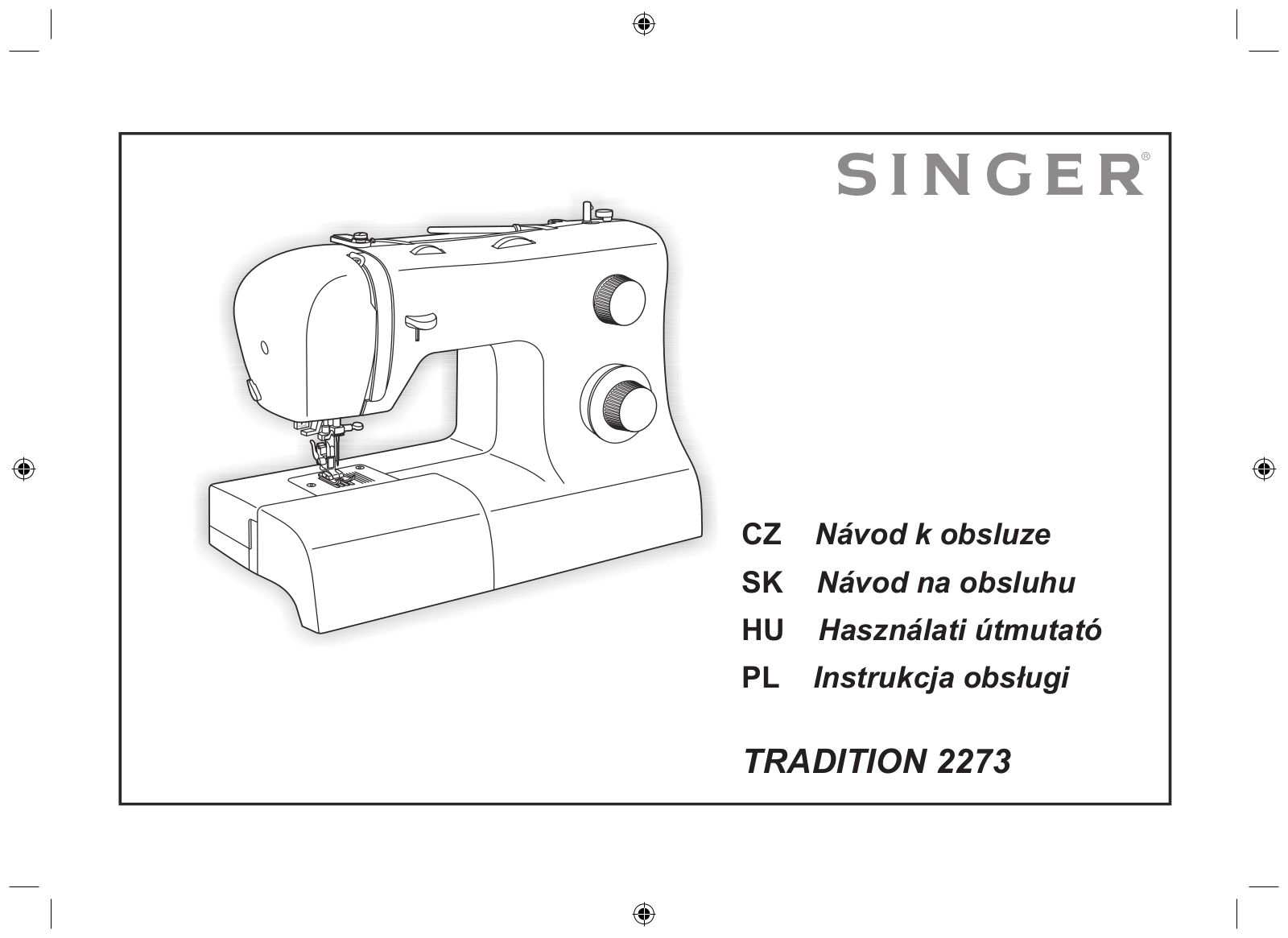 Singer 2273 Tradition User Manual