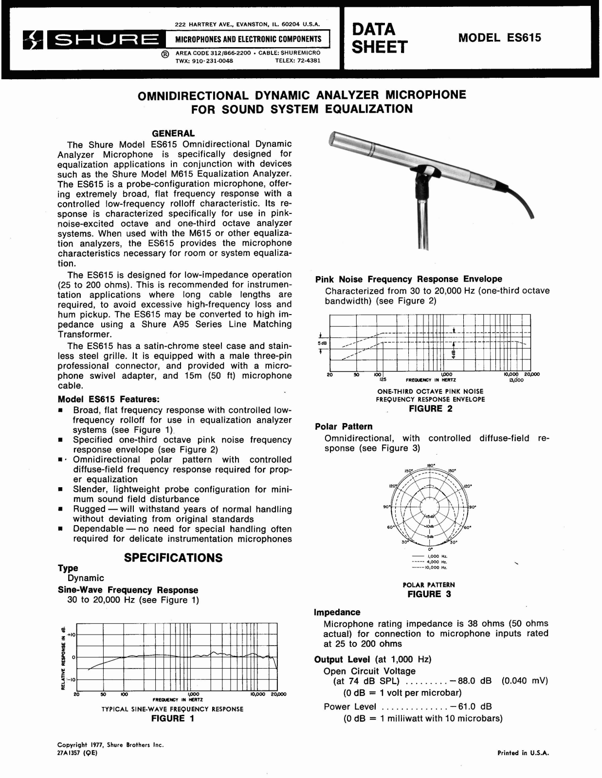 Shure ES615 User Guide - ManualMachine.com