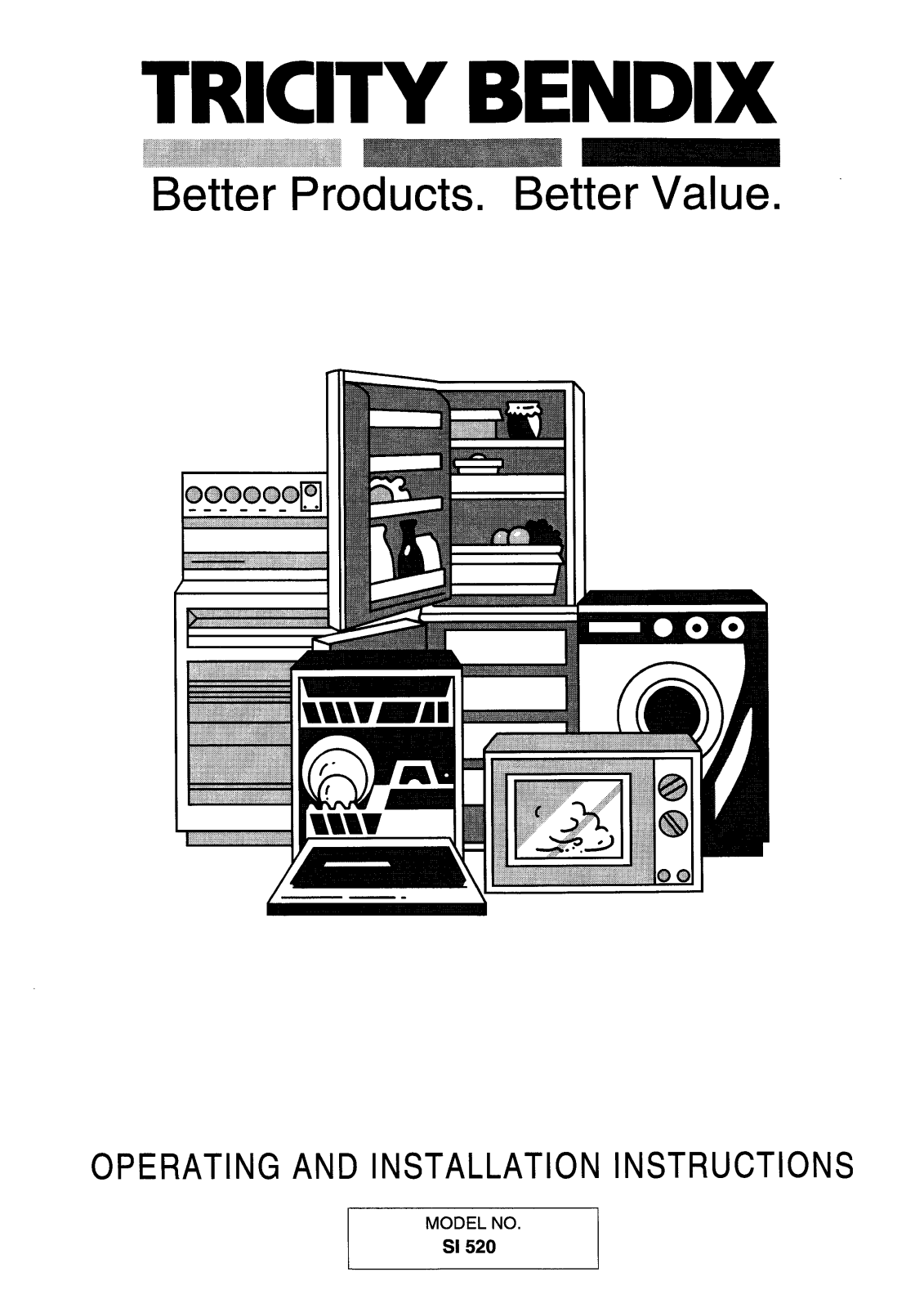 tricity bendix SI520B, SI520W User Manual