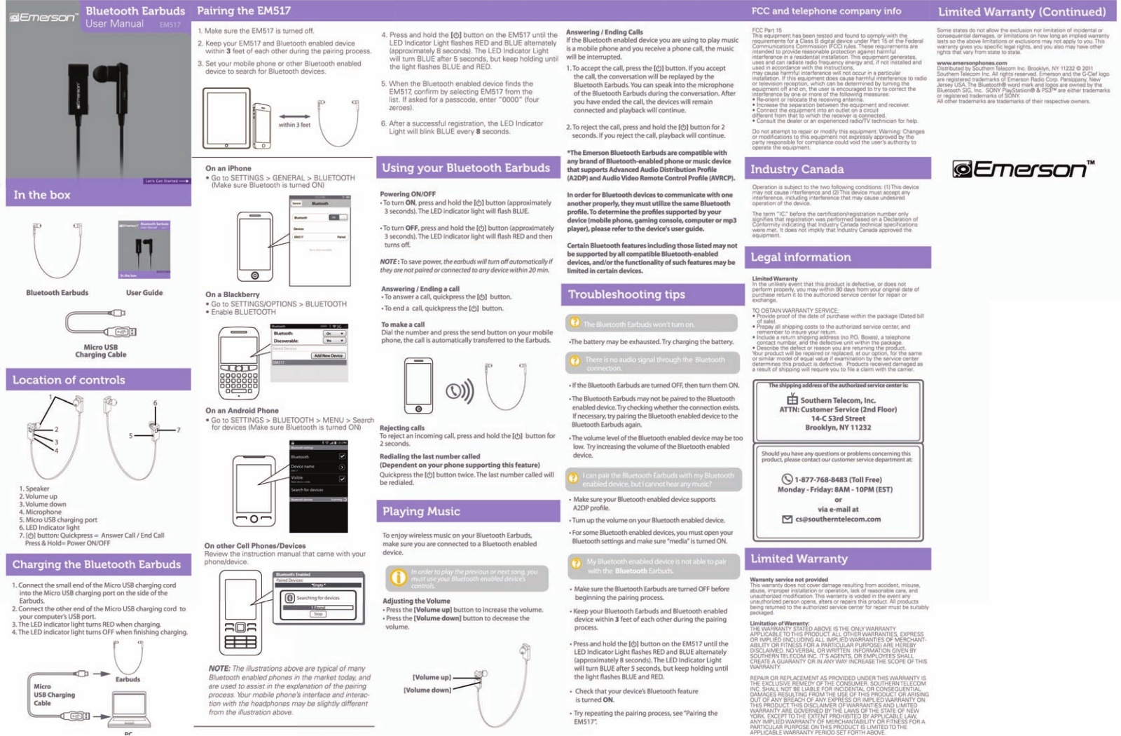 Emerson EM517 User Manual