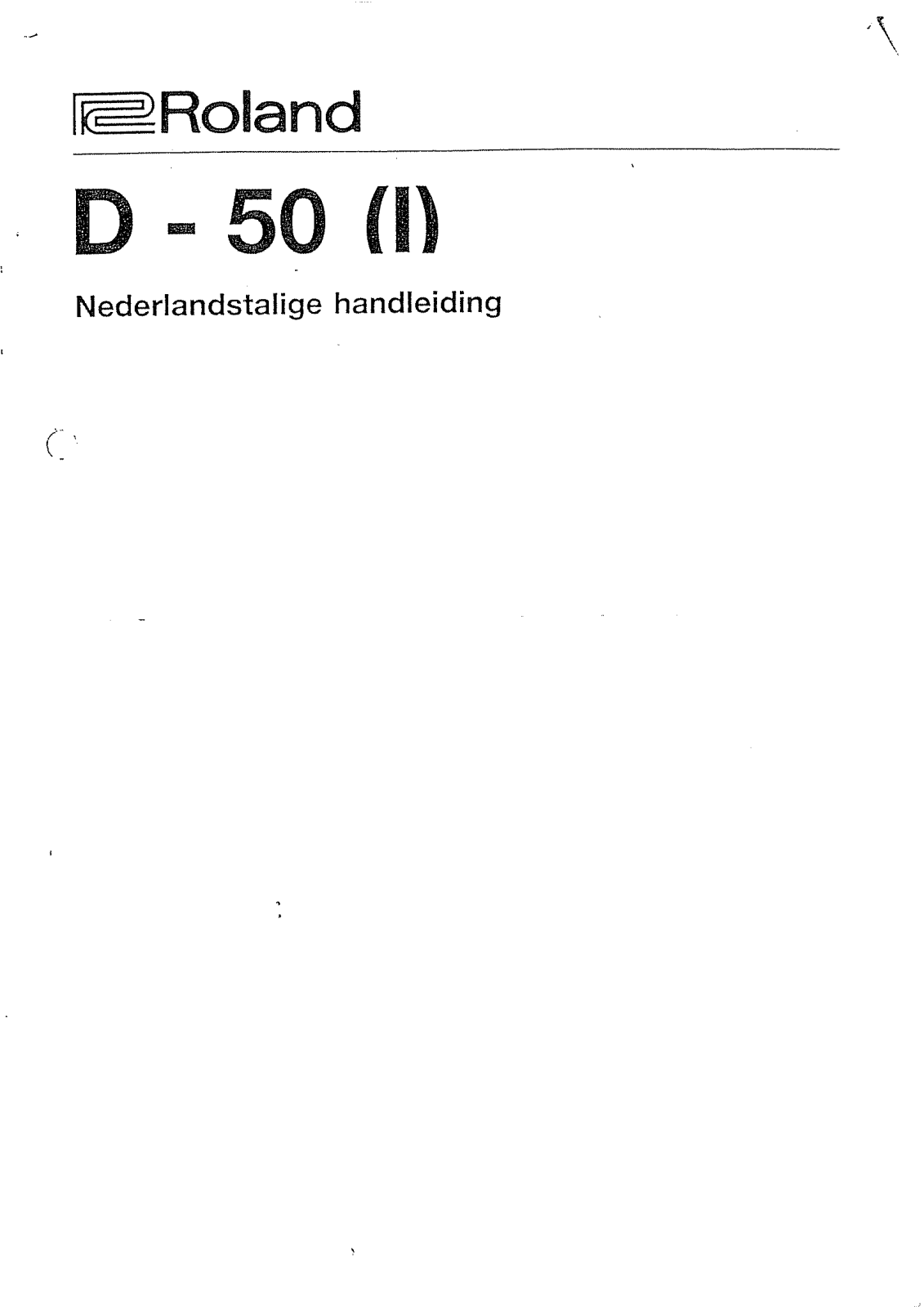 Roland D-50 User Manual