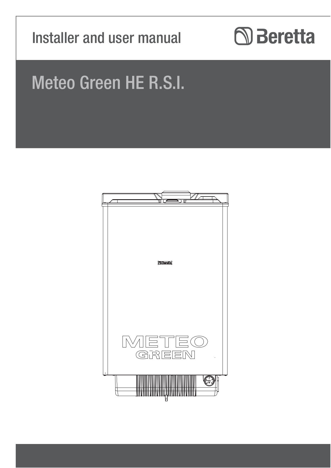 BERETTA Meteo Green HE R.S.I. User Manual