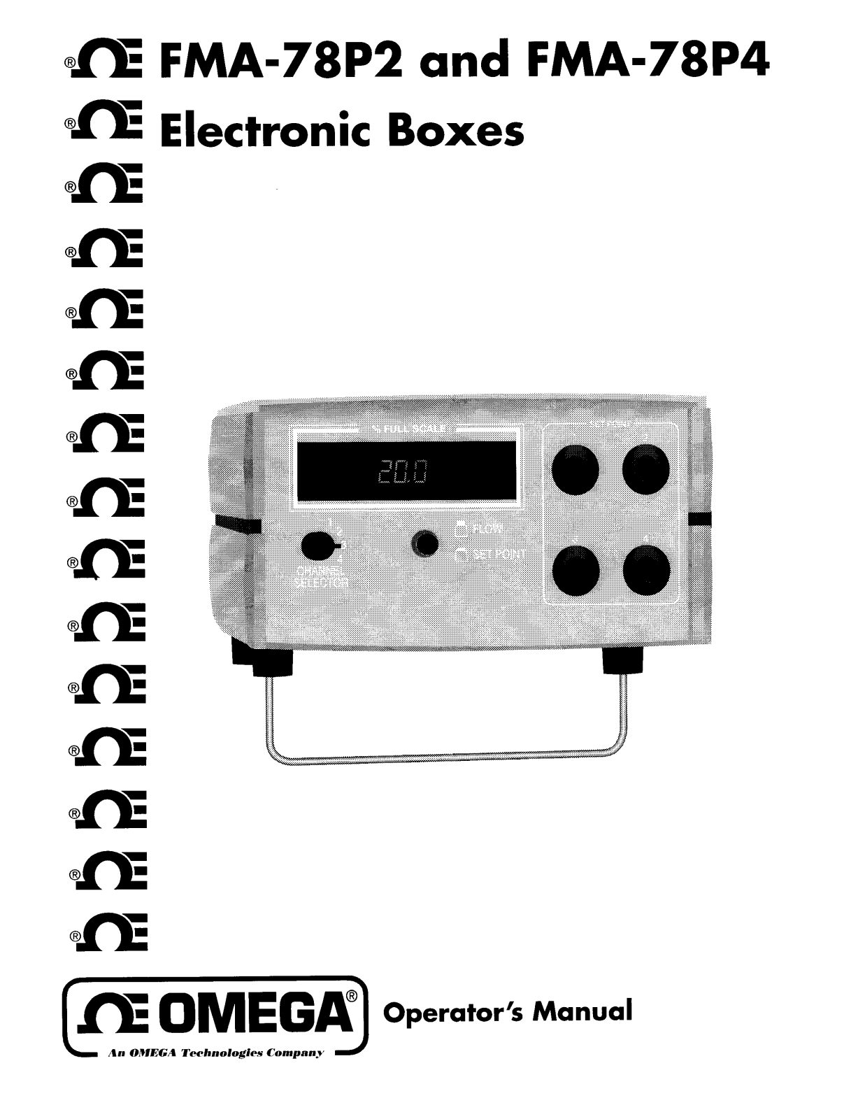 Omega Products FMA-78P4 Installation  Manual