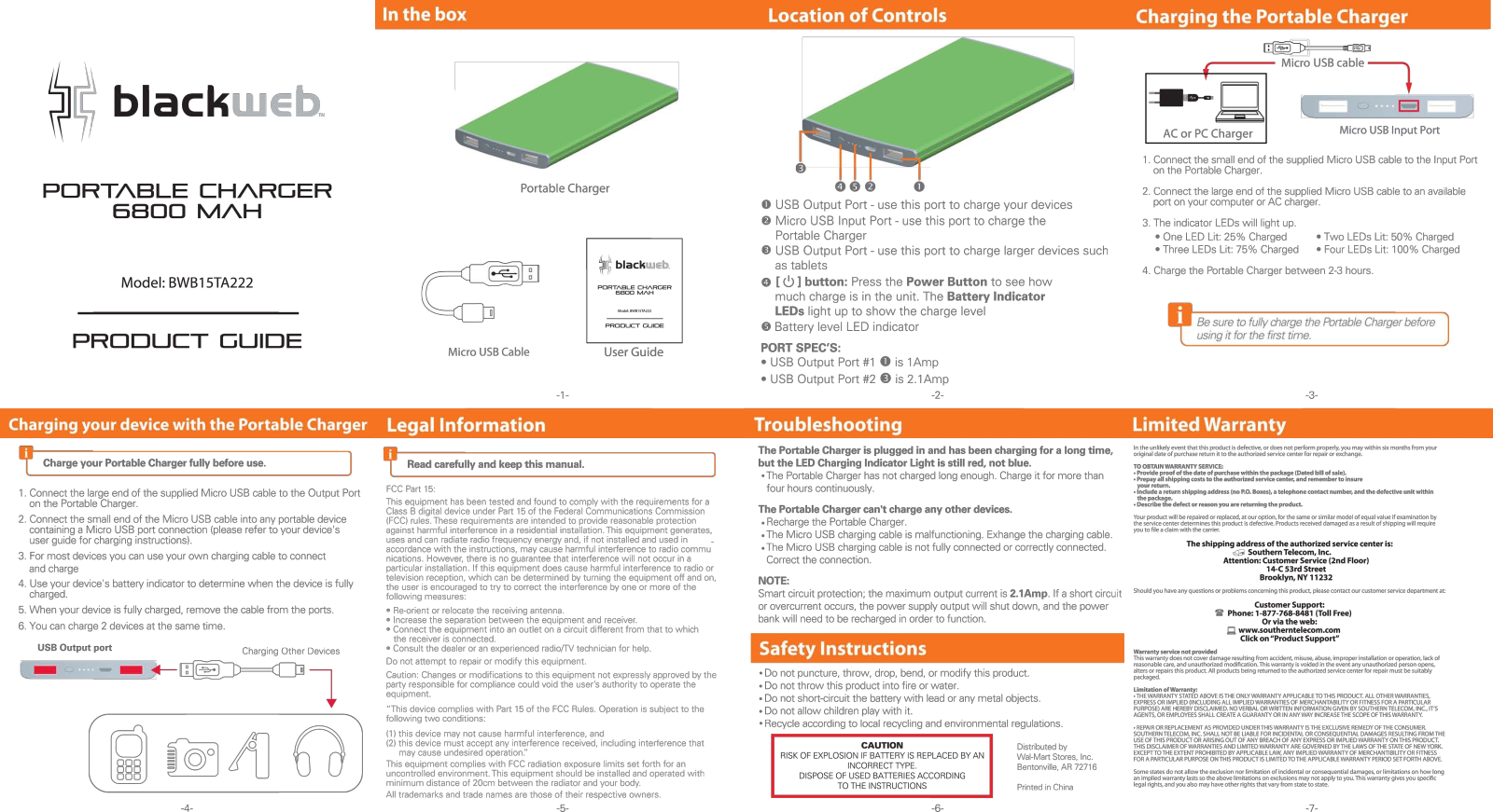 Blackweb BWB15TA222 User Manual