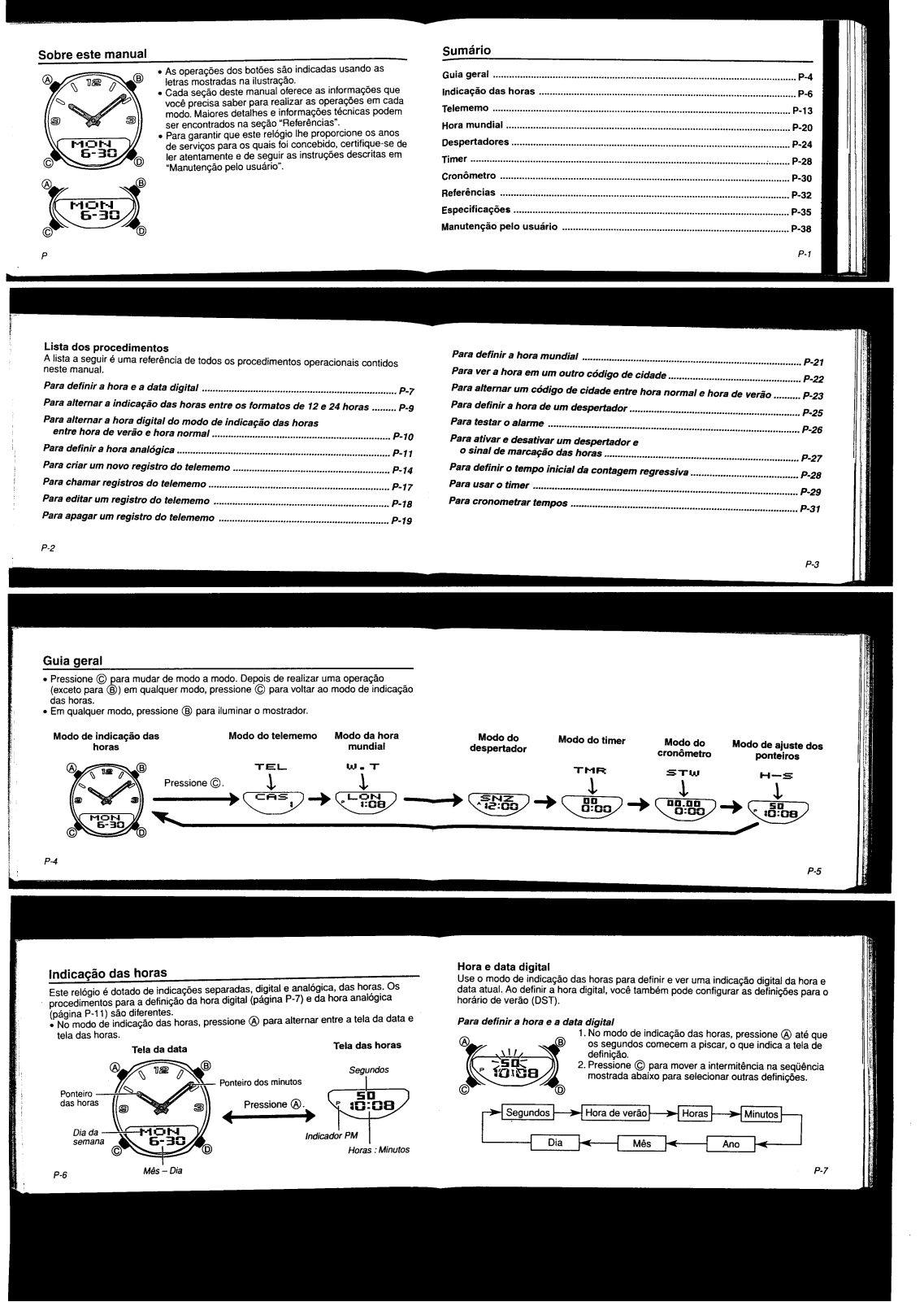 Casio QW-2747 User Manual