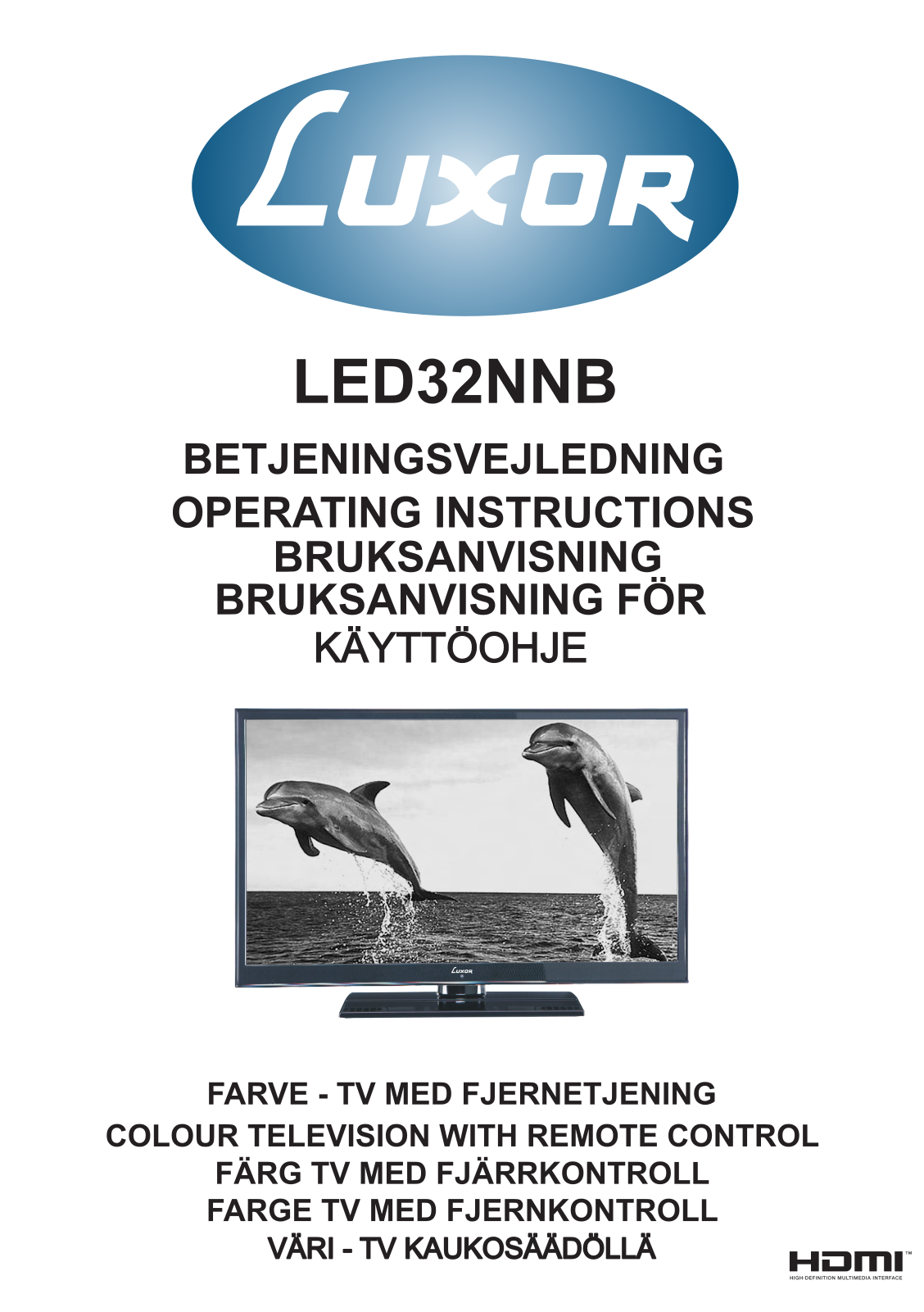 Luxor LED32NNB User Manual