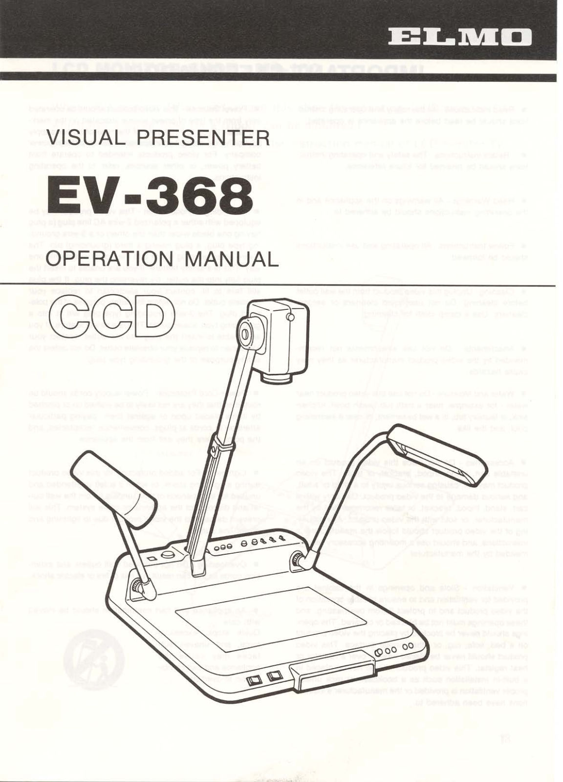 ELMO EV-368 User's Manual