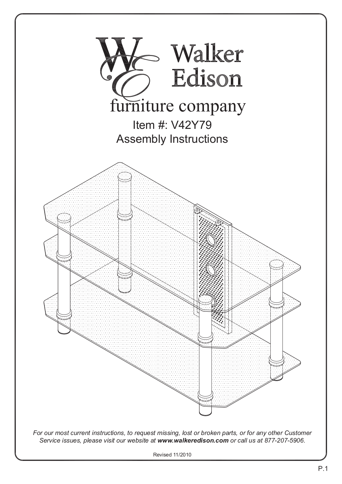 Walker V42Y79B User Manual