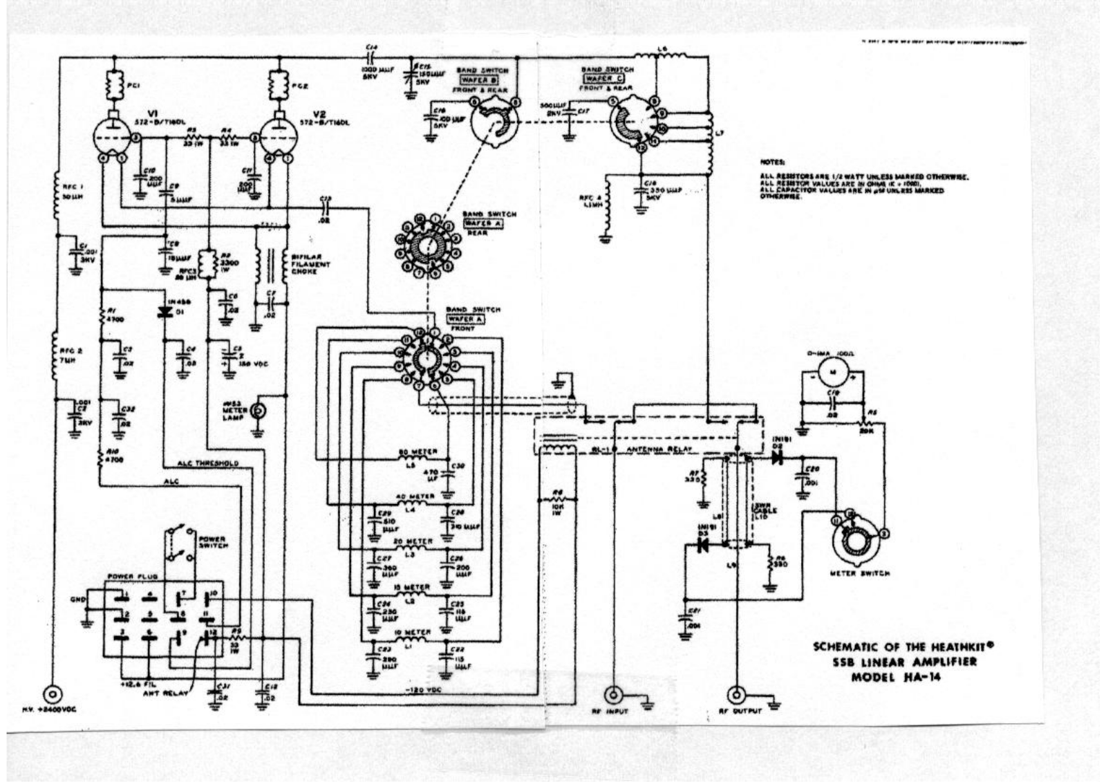 Heathkit ha 14 schematic