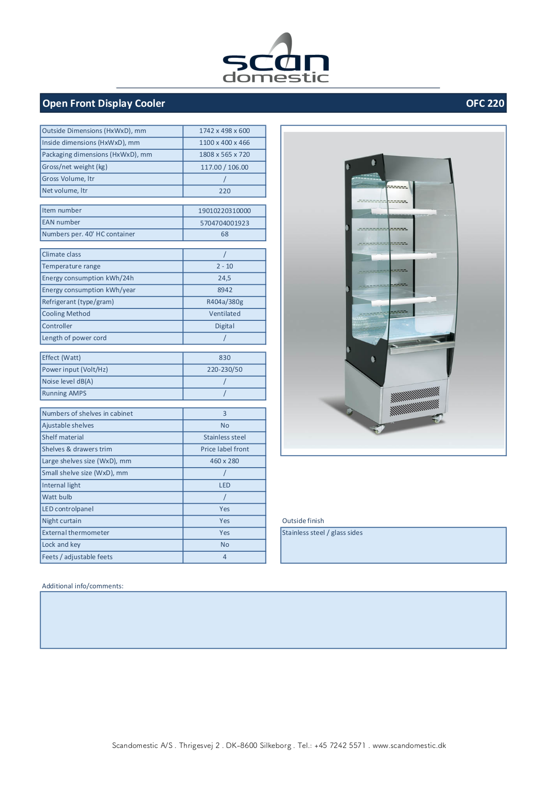 Scan OFC 220 Datasheet - ManualMachine.com