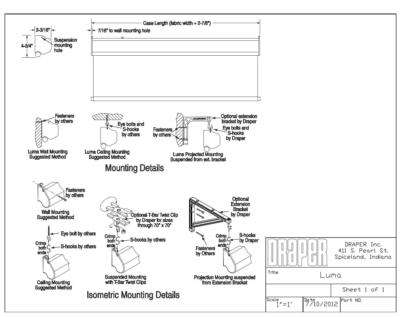 Draper DR11369 Installation Instructions - ManualMachine.com