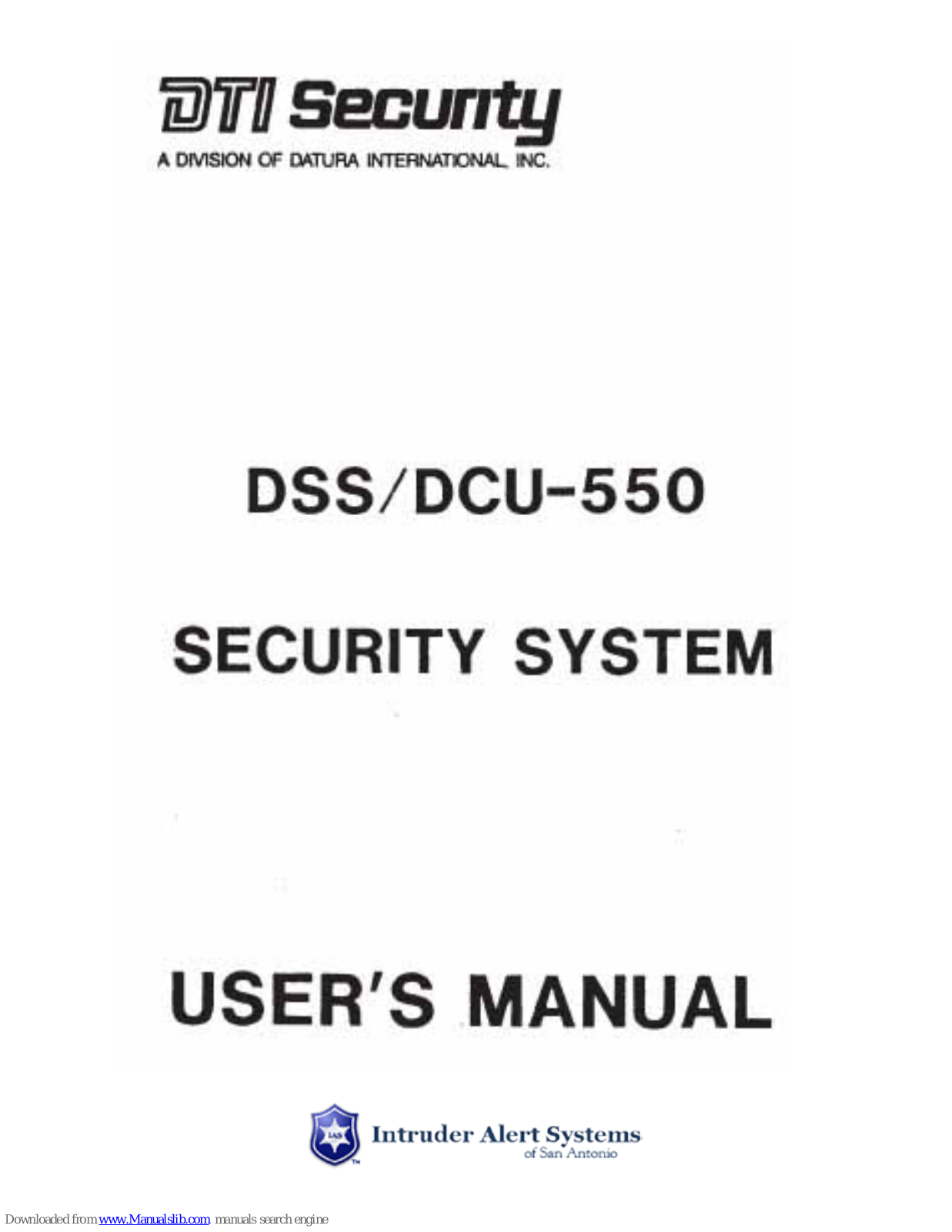 DTI DSS-550, DCU-550 User Manual