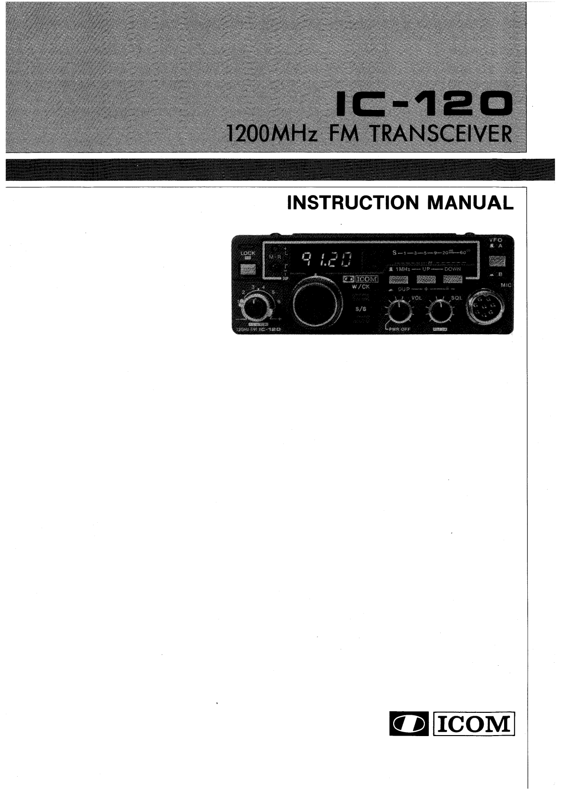 Icom IC-120 User Manual