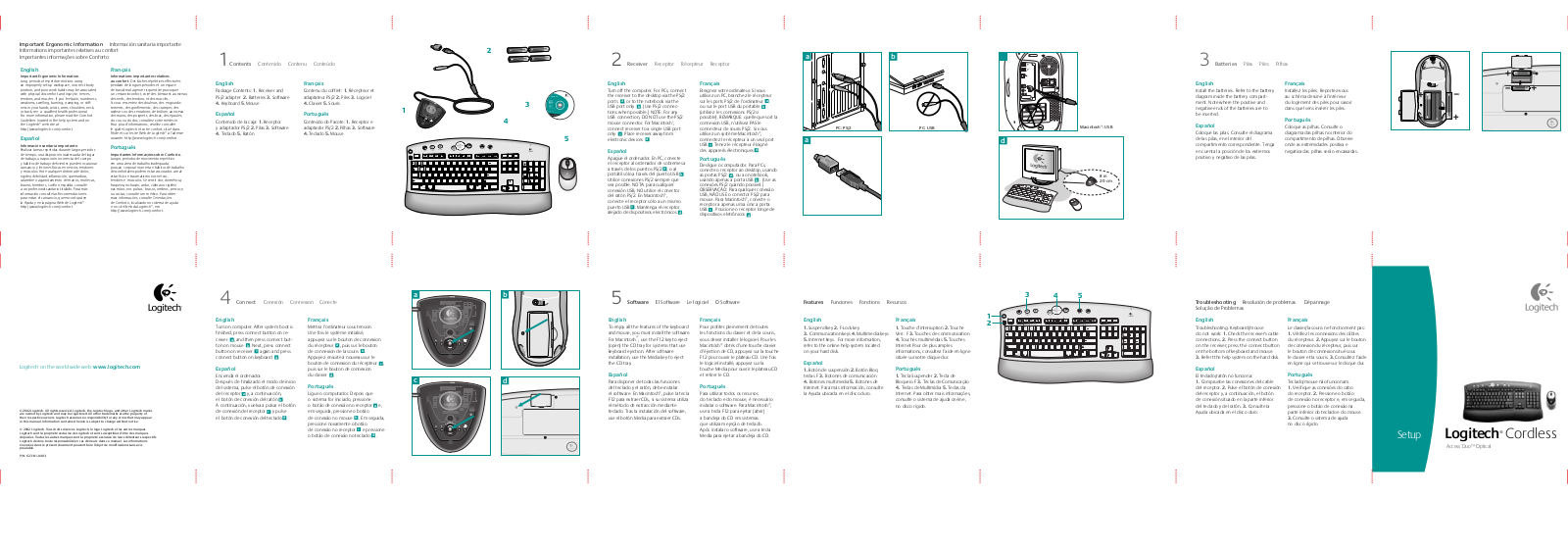 Logitech Access Duo Optical Setup Manual