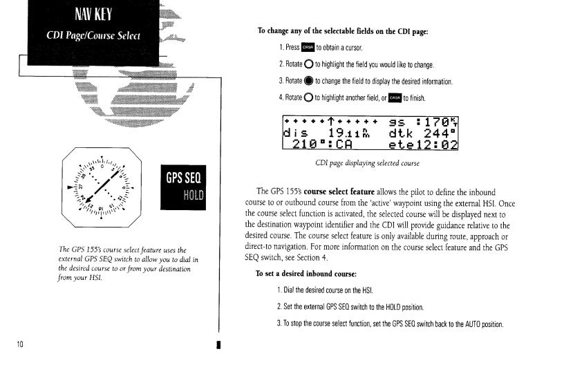 Garmin GPS 155TSO Pilot’s Guide