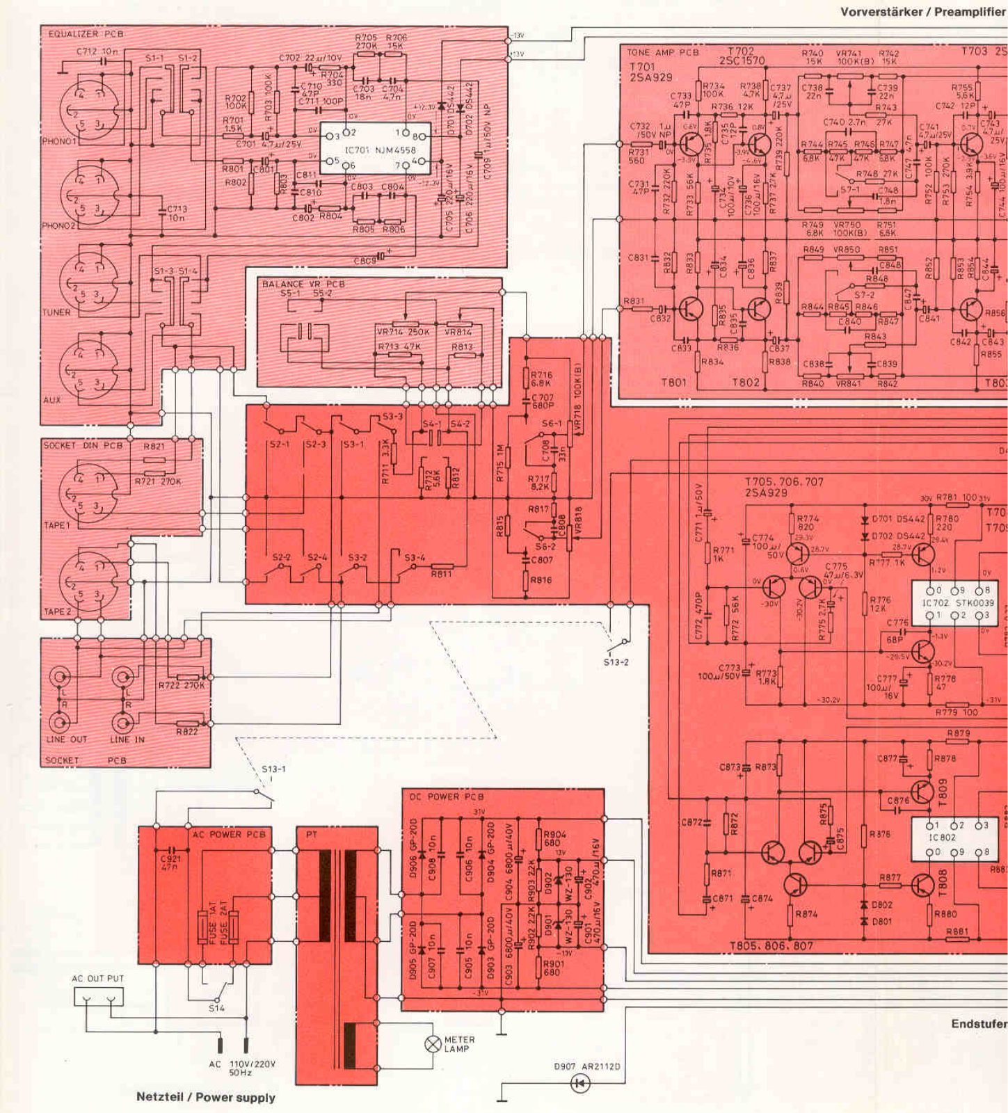 Nordmende PA1100 PRE Schematic