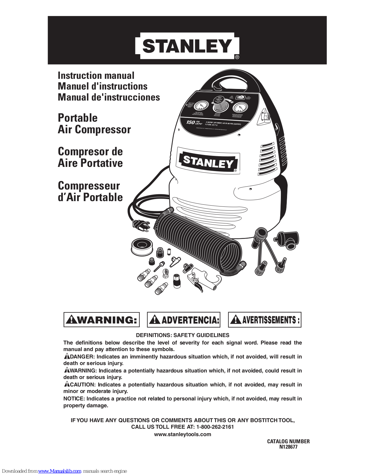 Stanley N128677 Instruction Manual