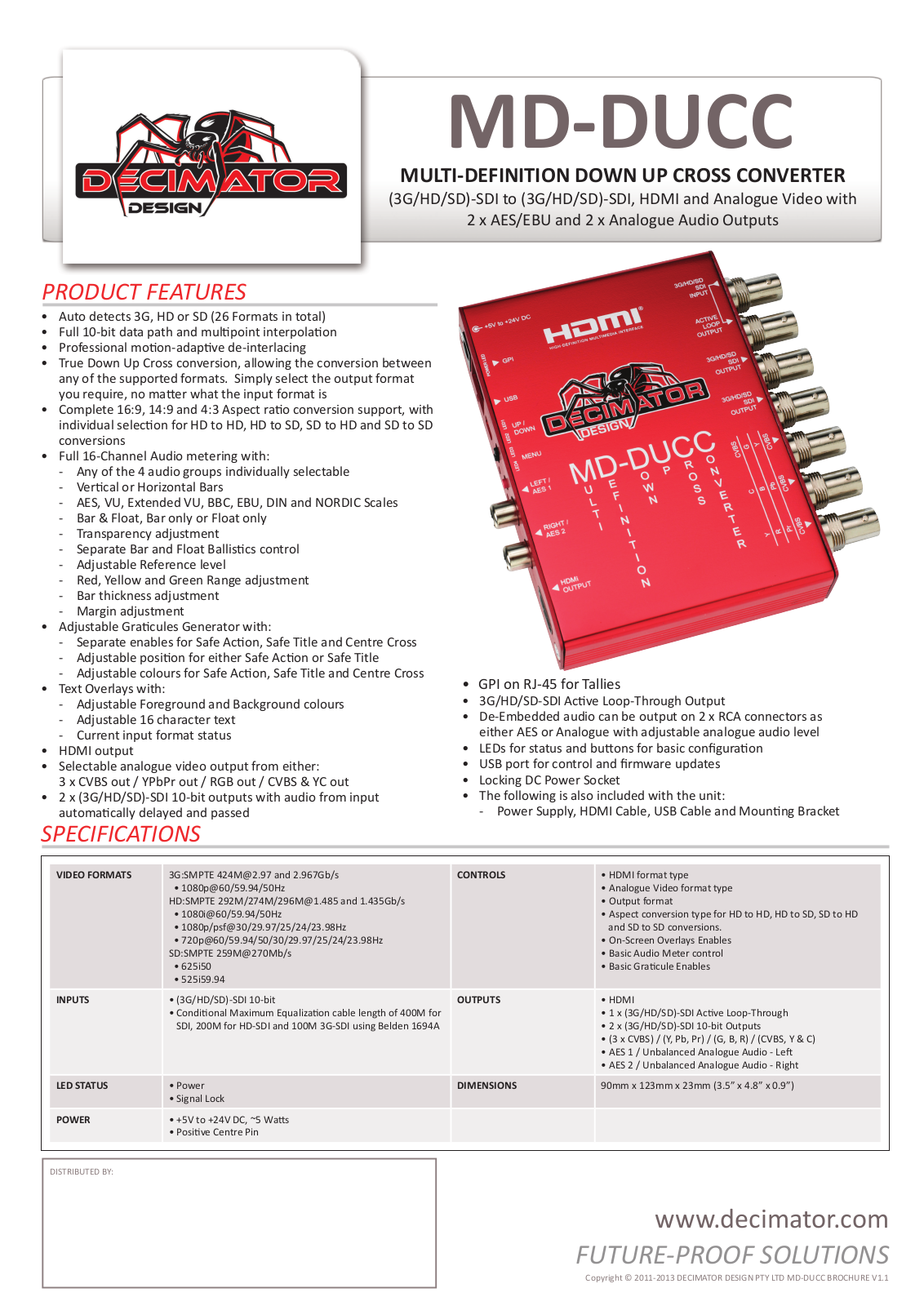 Decimator MD-DUCC Data Sheet