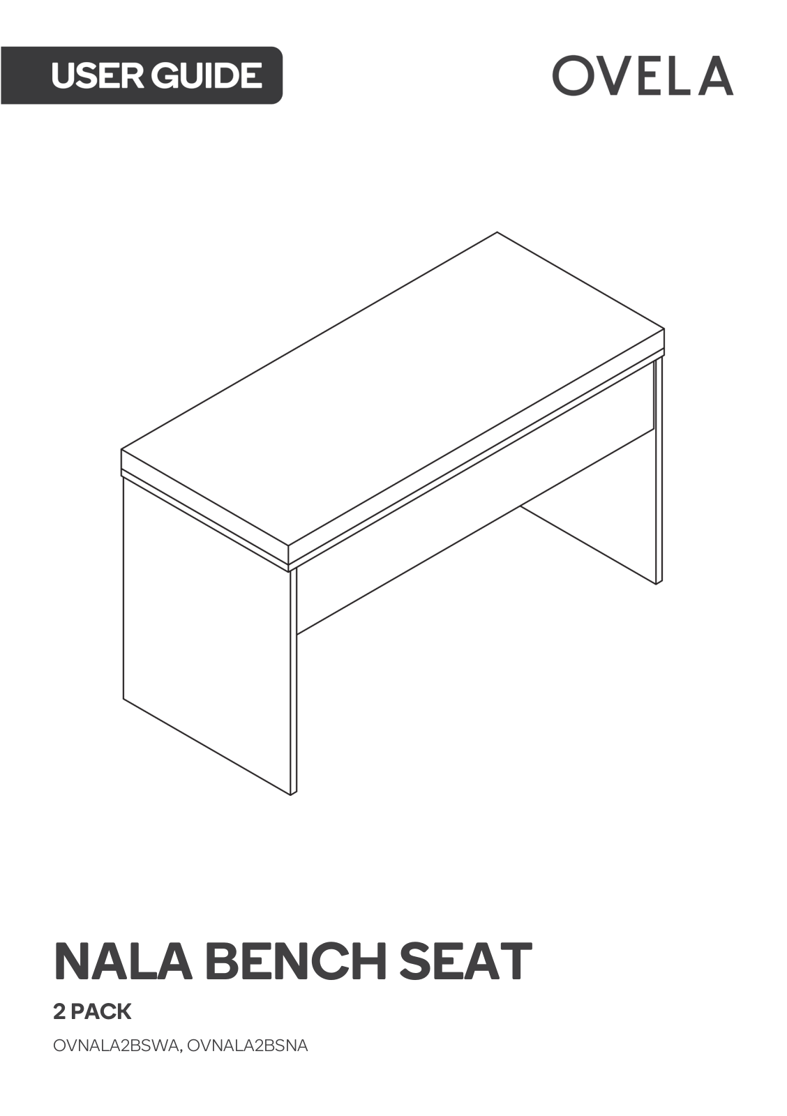 Ovela OVNALA2BSNA, OVNALA2BSWA User guide - ManualMachine.com