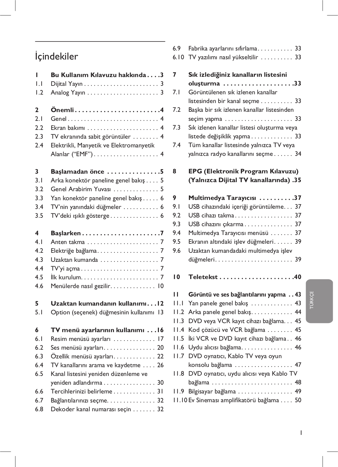 PHILIPS 42PFL7562D, 42PFL7572D, 37PFL7562D, 32PFL7572D, 32PFL7602D User Manual