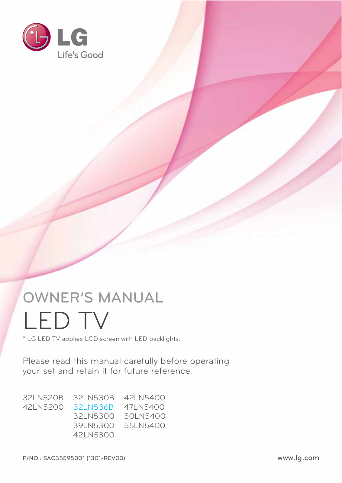 LG 32LN536BUB User Manual