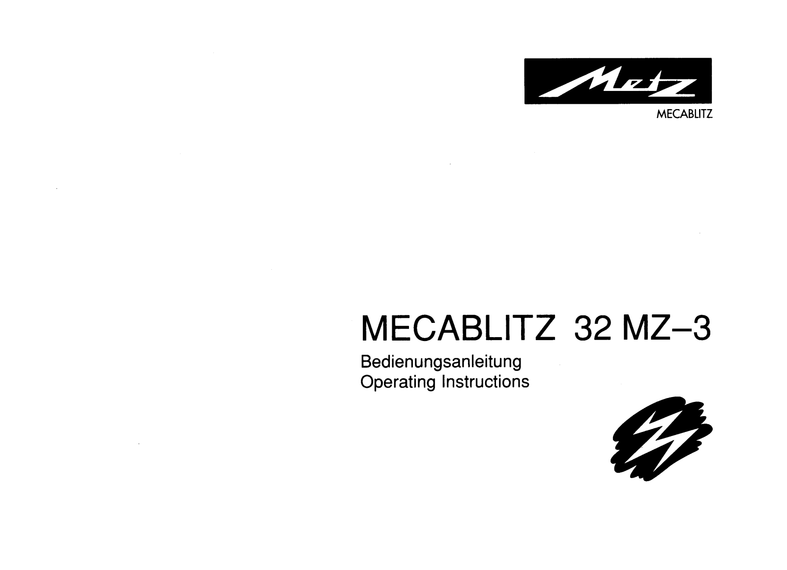 METZ Mecablitz 32 MZ-3 User Manual