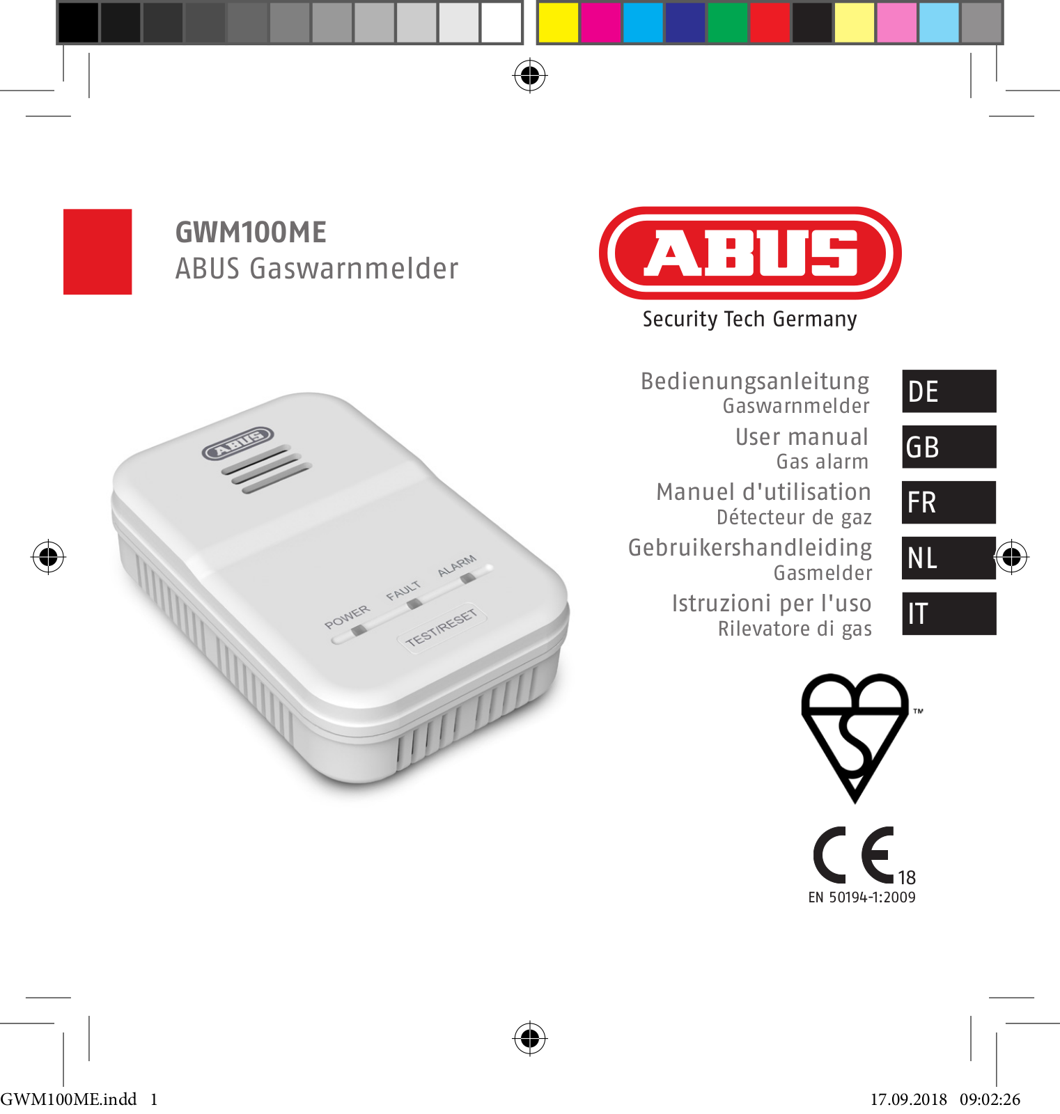 ABUS GWM100ME User guide