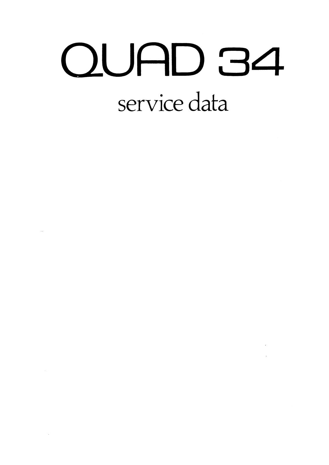 Quad 34 Service manual