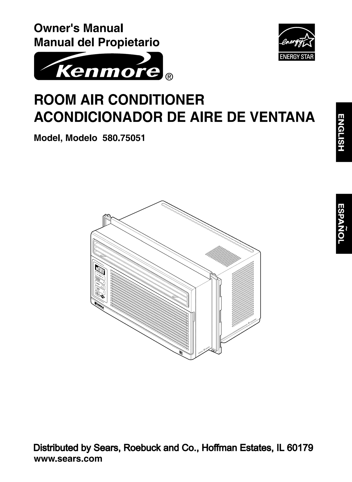 Kenmore 58075051900, 58075051800 Owner’s Manual
