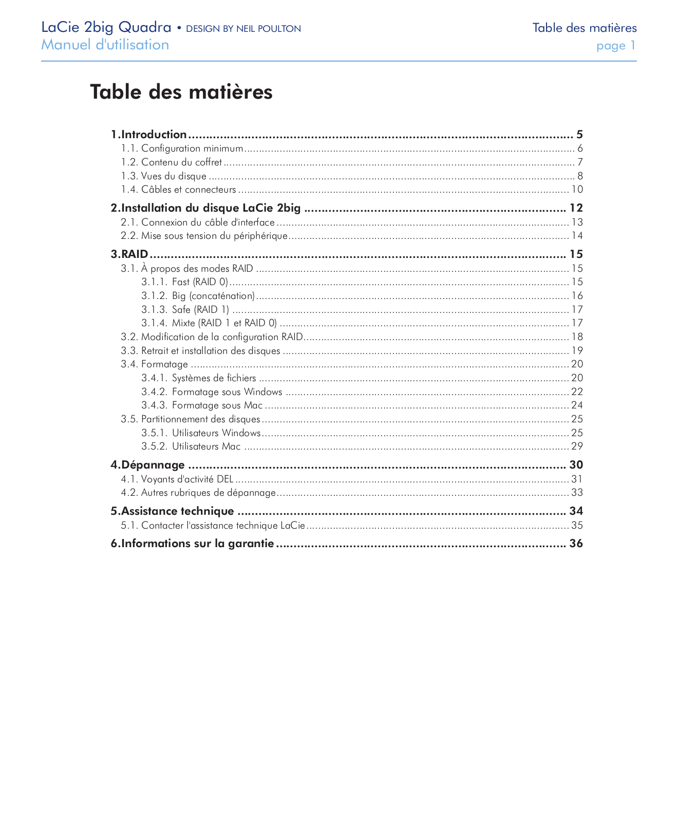 LACIE 2Big Quadra User Manual